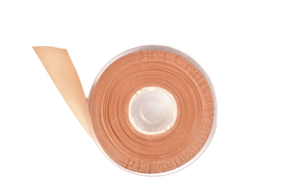 DS10-835 - DOUBLE SATIN RIBBON 10mm 835 TAN