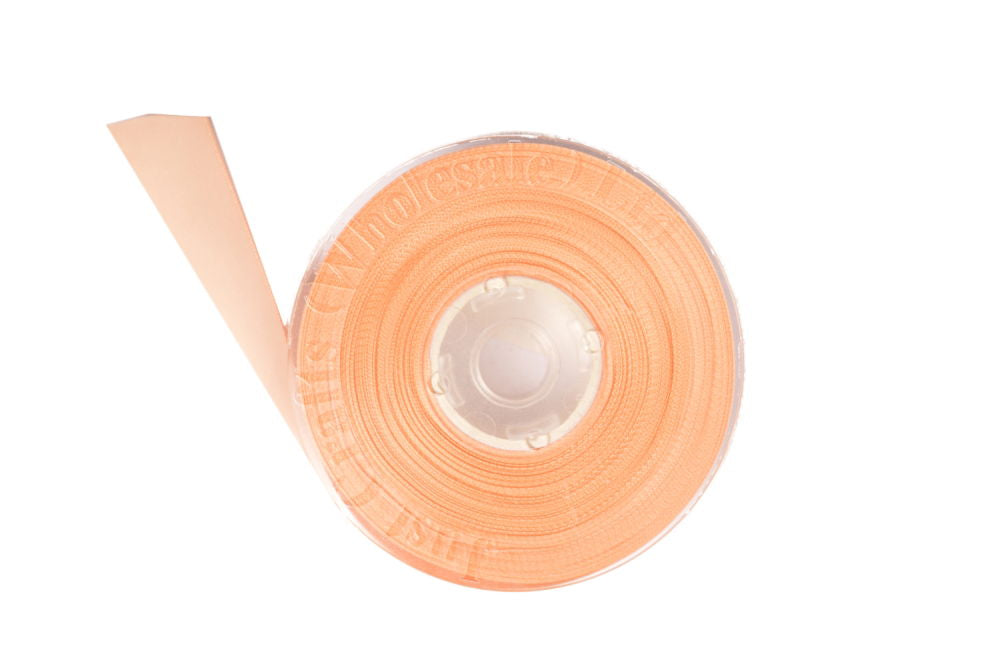 DS16-714 - DOUBLE SATIN RIBBON 16mm 714 PETAL PEACH