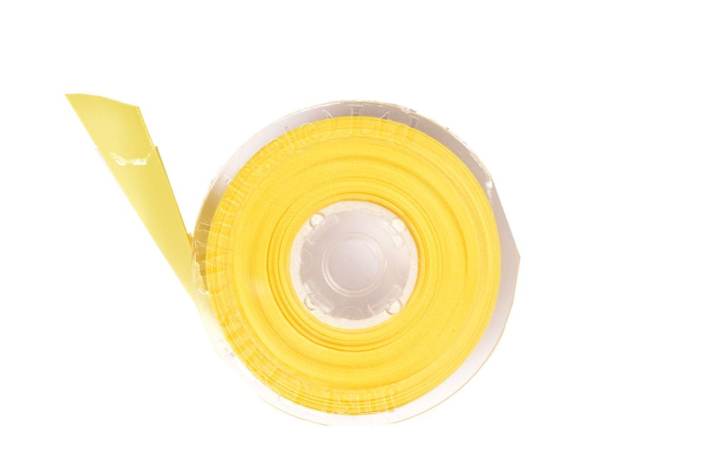 DS19-640 - DOUBLE SATIN RIBBON 19mm 640 LEMON