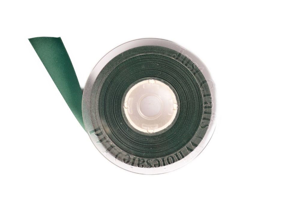 DS25-589 - DOUBLE SATIN RIBBON 25mm 589 HUNTER