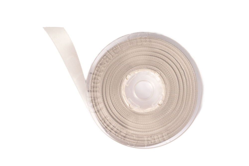 DS50-007 - DOUBLE SATIN RIBBON 50mm 007 SHELL GREY