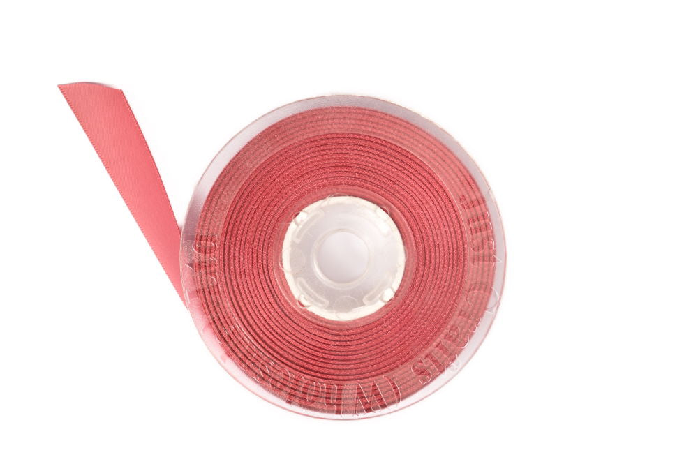 DS6-168 - DOUBLE SATIN RIBBON 6mm 168 COLONIAL ROSE