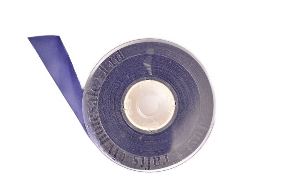 DS6-371 - DOUBLE SATIN RIBBON 6mm 371 INK BLUE