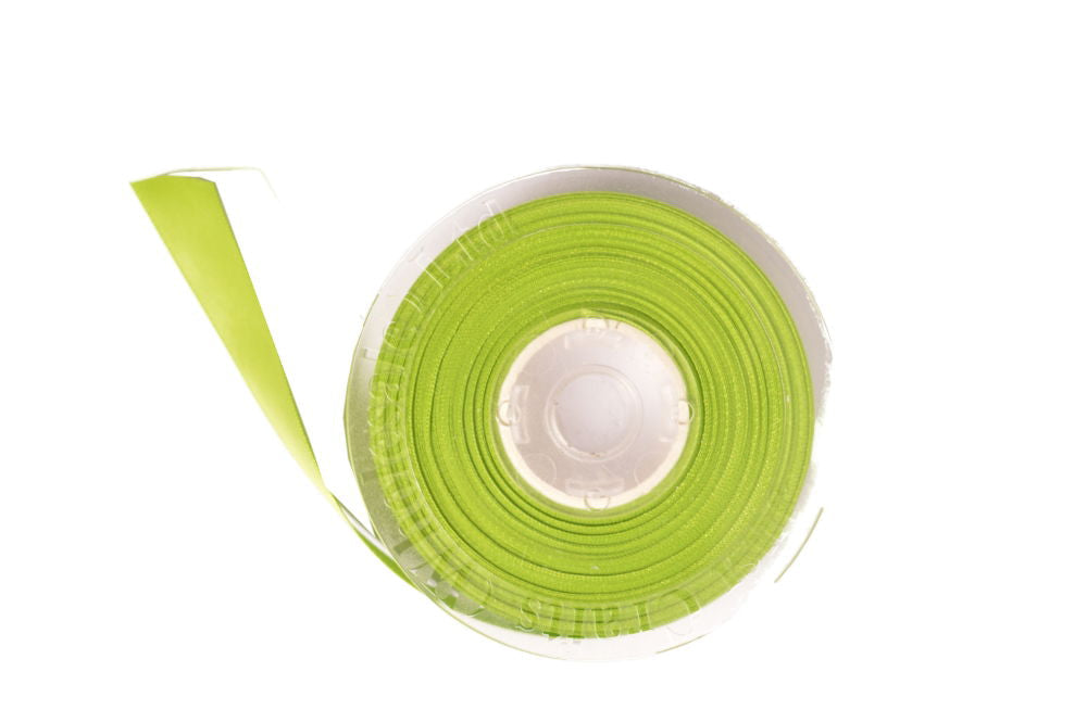 DS6-550 - DOUBLE SATIN RIBBON 6mm 550 APPLE GREEN