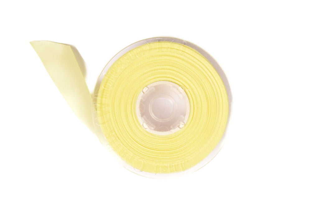 DS6-617 - DOUBLE SATIN RIBBON 6mm 617 BABY MAIZE