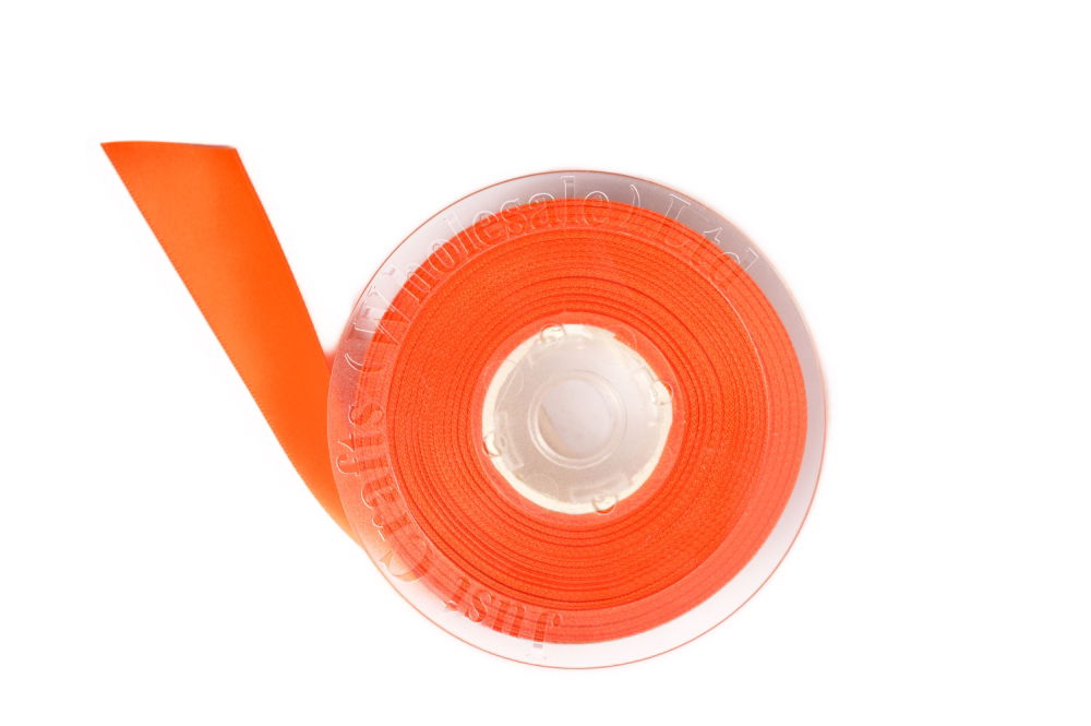 DS6-750 - DOUBLE SATIN RIBBON 6mm 750 TORRID ORANGE
