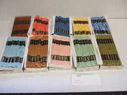 AB20  ASSORTED PRINCESS STRANDED EMBROIDERY COTTON X 10