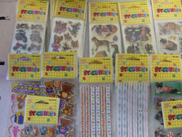 AB23  ASSORTMENT OF JC STICKERS X 25 (pks of 5)
