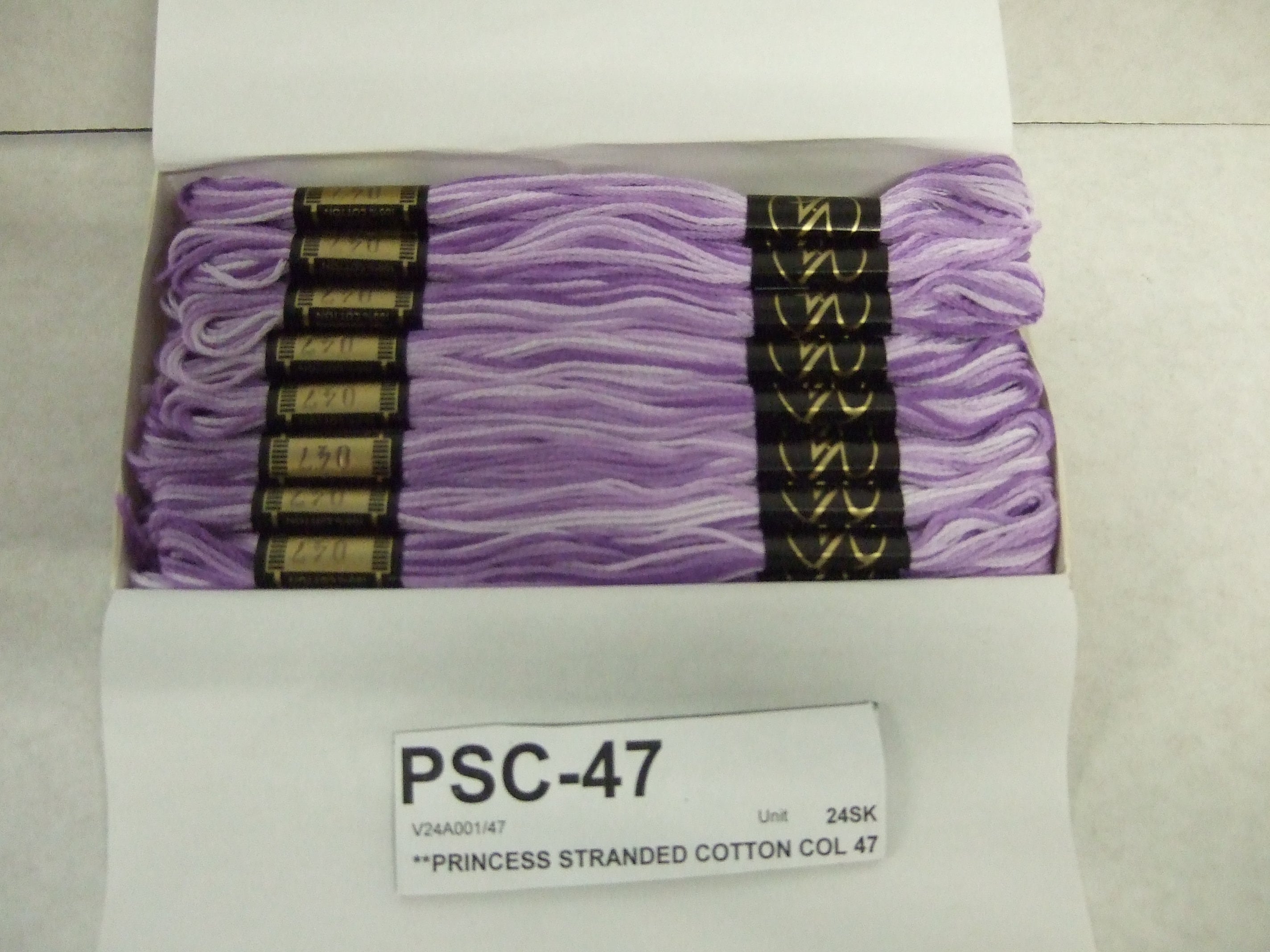 PSC-47 **PRINCESS STRANDED COTTON 47  PURPLE MIX