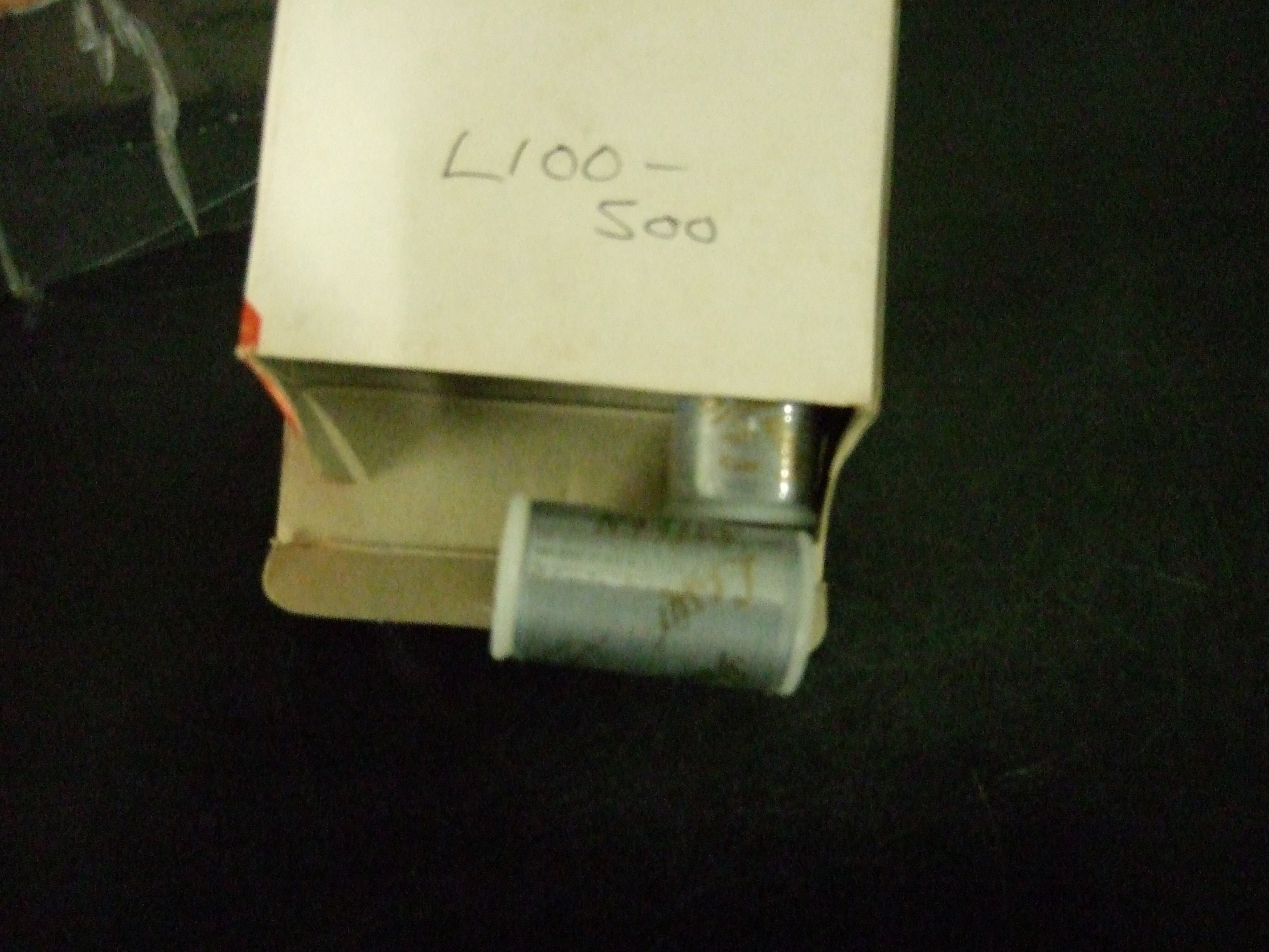 L100-500 **LESUR SATEEN THREAD 100M 500 SILVER BLUE BOX OF 12