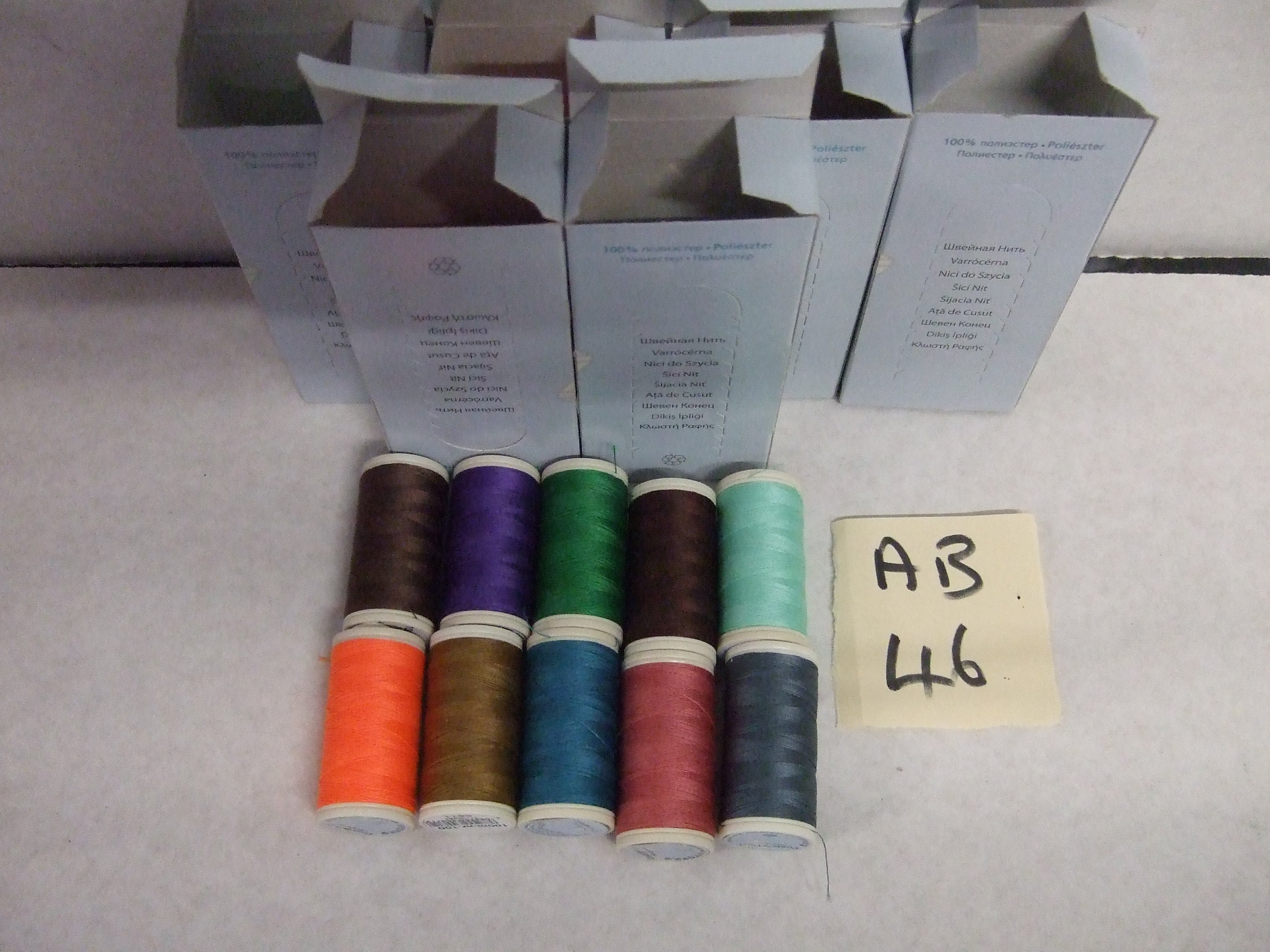 AB46  ASSORTMENT OF COATS DUET COTTONS (4645100) 100 x 100M X 10 boxes