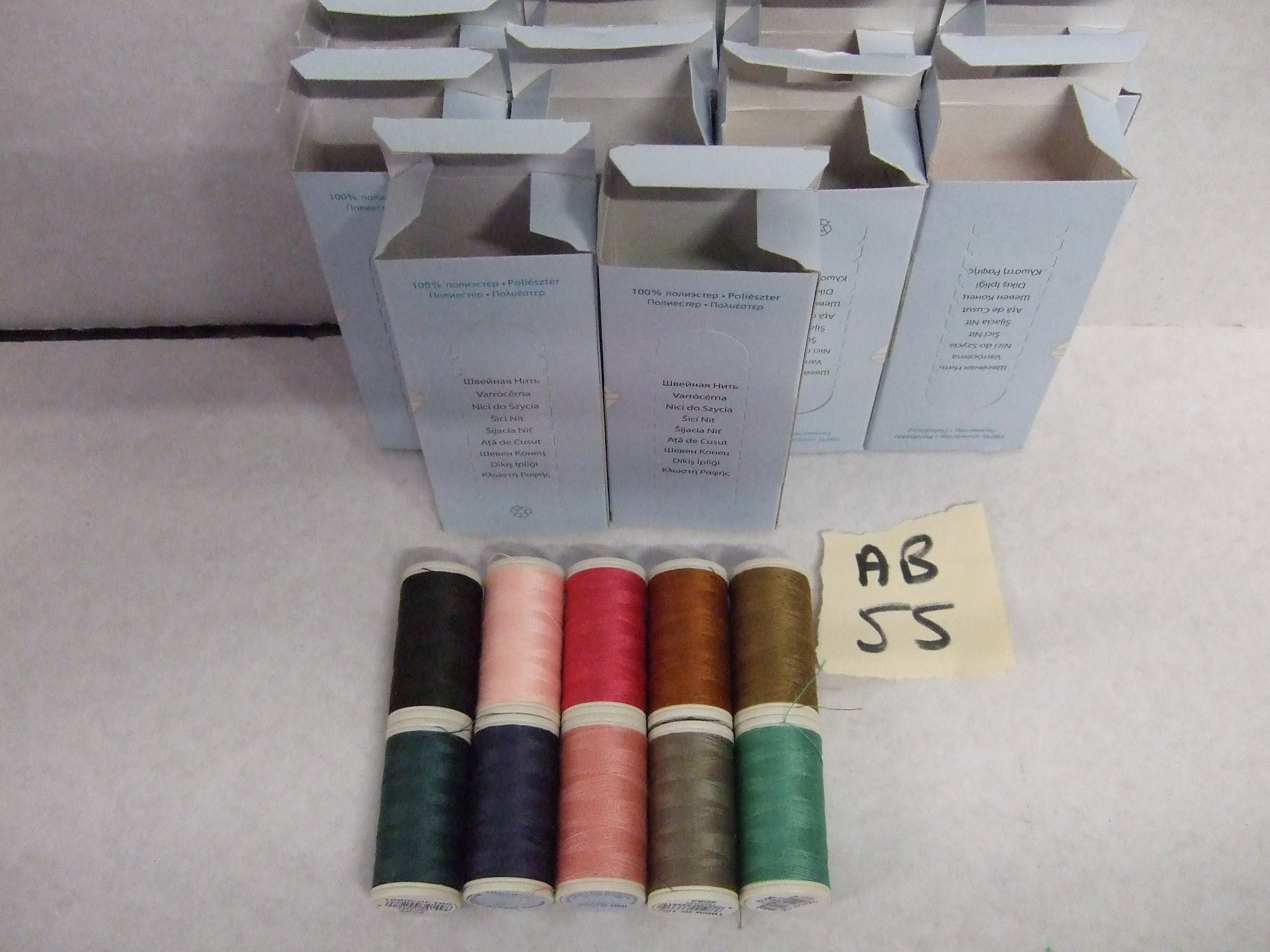 AB55  ASSORTMENT OF COATS DUET COTTONS (4645100) 100 x 100M X 10 boxes