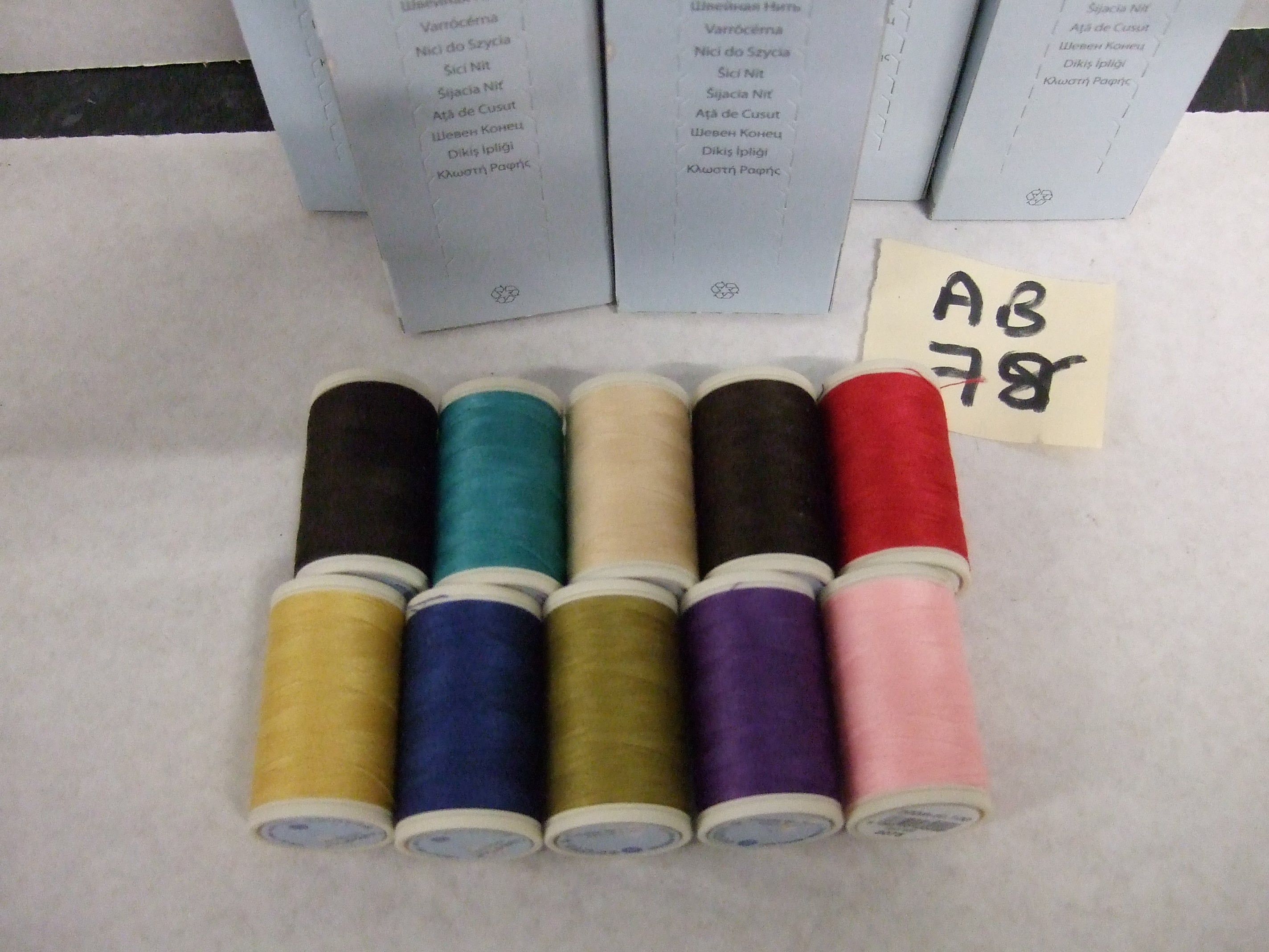 AB78  ASSORTMENT OF COATS COTTONS (4646100) 5x200m x 10 boxes