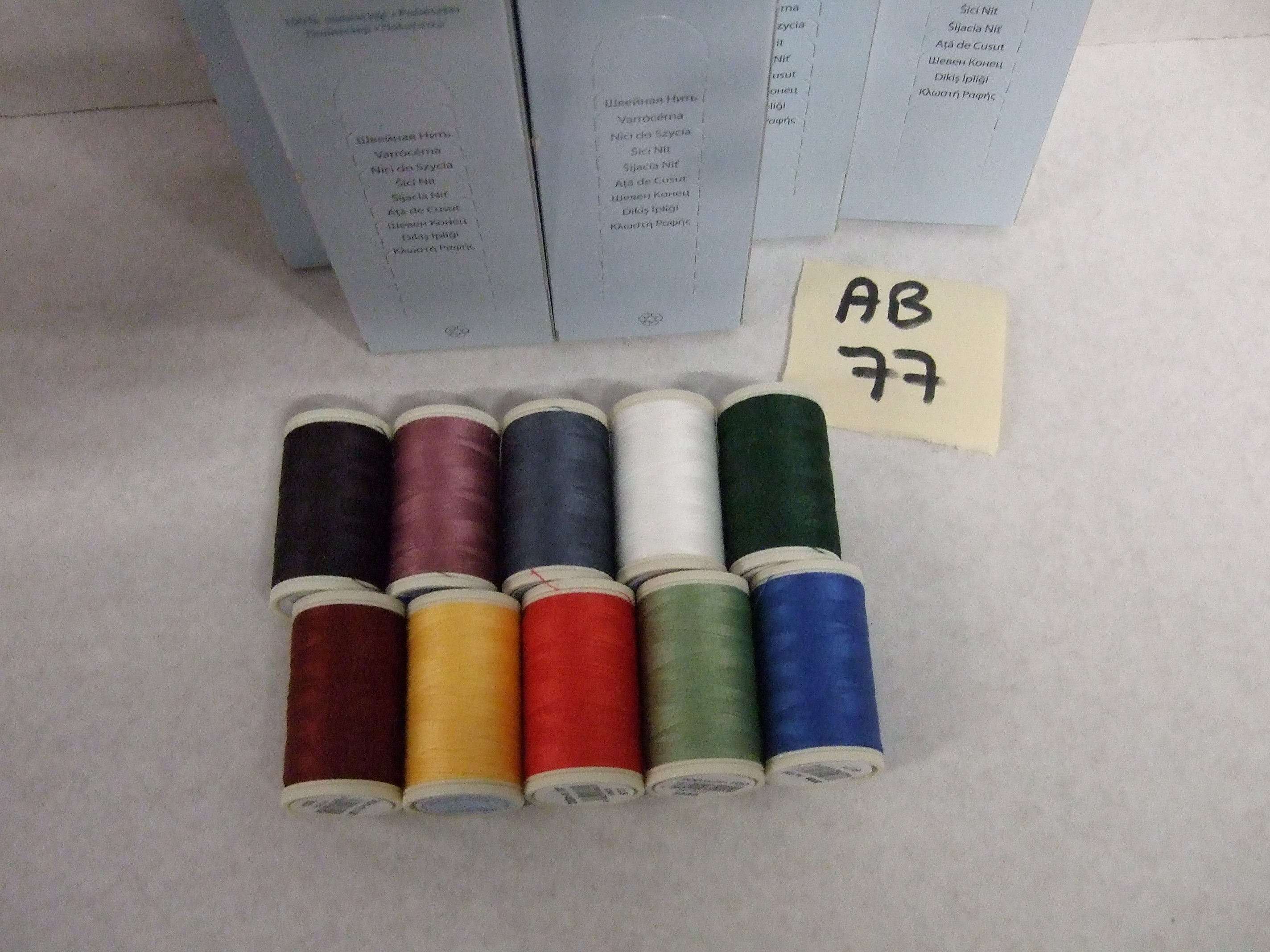 AB77  ASSORTMENT OF COATS COTTONS (4646100) 5x200m x 10 boxes