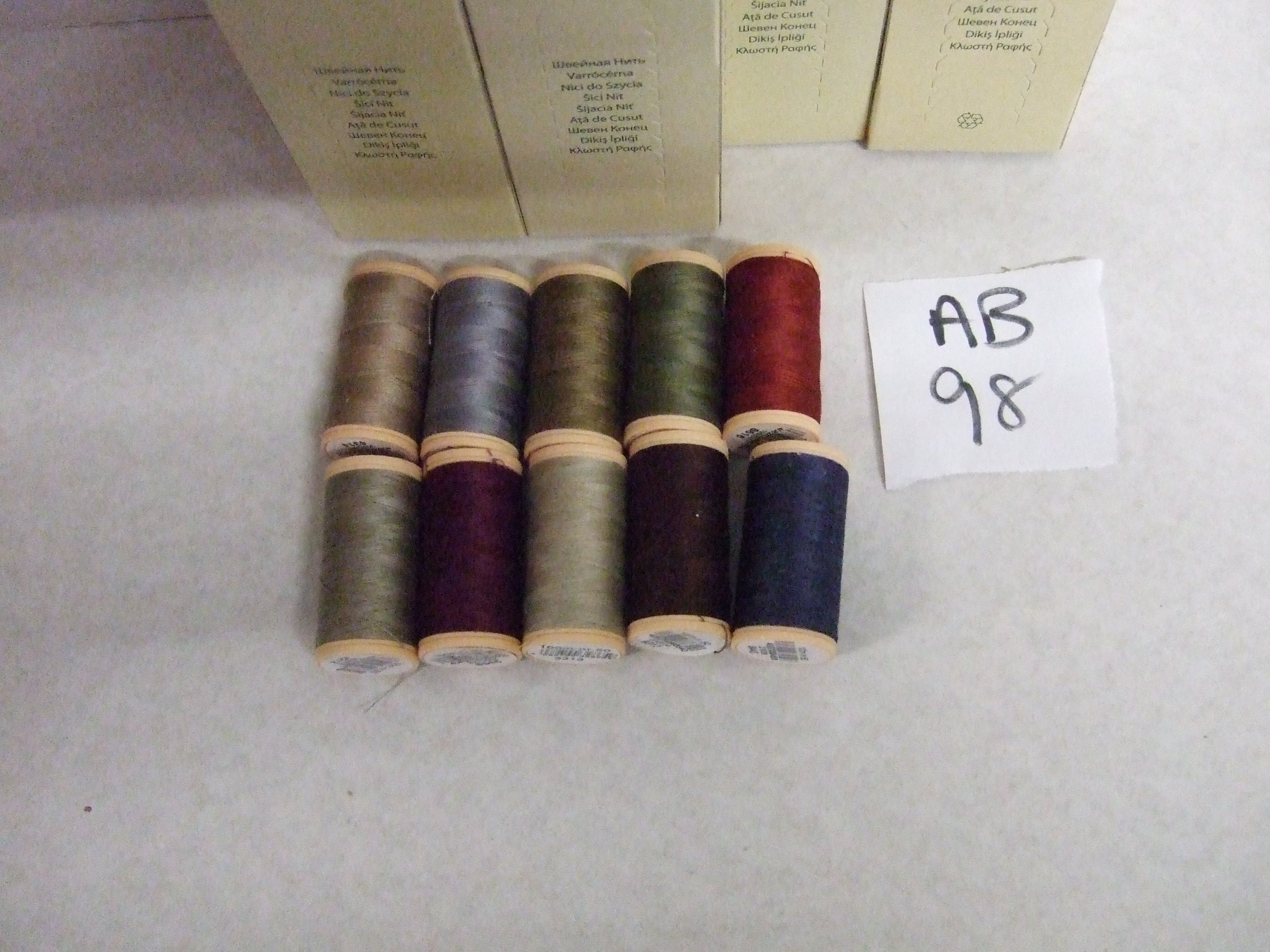 AB98  ASSORTMENT OF COATS COTTONS (4661050) 5x100M X 10 boxes
