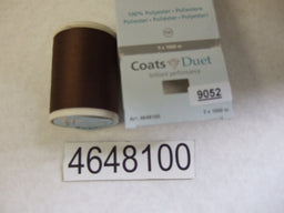 4648100-9052  COATS DUET 100 X 1000M COL 9052 DARK BROWN