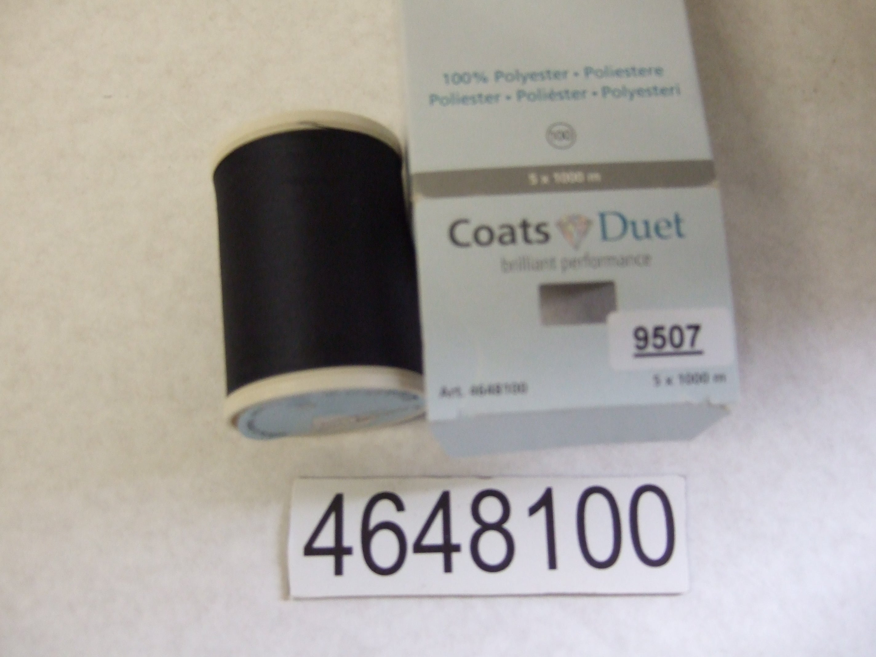 4648100-9507  COATS DUET 100 X 1000M COL 9507 DARK NAVY