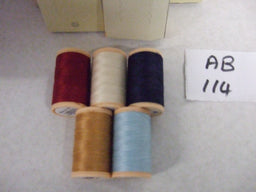 AB114  ASSORTMENT OF COATS COTTONS (4662050) 5x200M X 5 boxes
