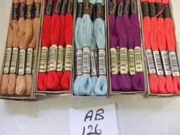 AB126  ASSORTMENT OF ANCHOR STRANDED COTTON  (12 to a box) x 5 Boxes