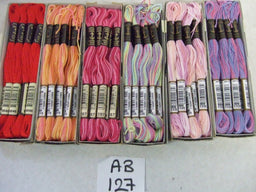 AB127  ASSORTMENT OF ANCHOR STRANDED COTTON  (12 to a box) x 6 Boxes