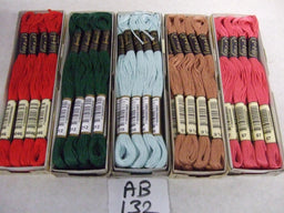 AB132  ASSORTMENT OF ANCHOR STRANDED COTTON  (12 to a box) x 5 Boxes