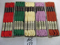AB133  ASSORTMENT OF ANCHOR STRANDED COTTON  (12 to a box) x 5 Boxes