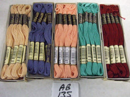 AB135  ASSORTMENT OF ANCHOR STRANDED COTTON  (12 to a box) x 5 Boxes