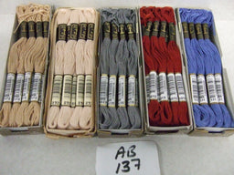 AB137  ASSORTMENT OF ANCHOR STRANDED COTTON  (12 to a box) x 5 Boxes