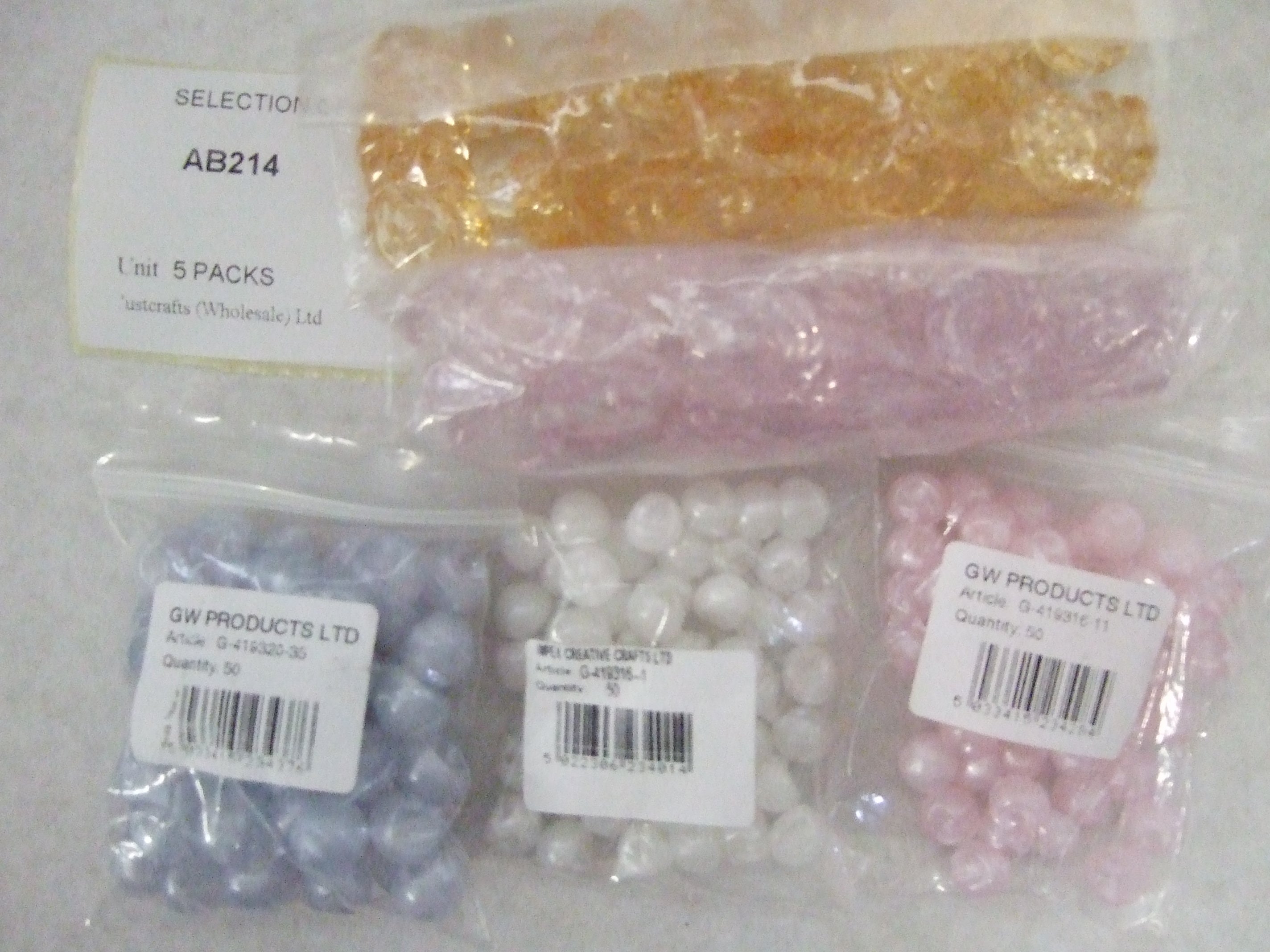 AB214  SELECTION OF BUTTONS x 5 PACKS