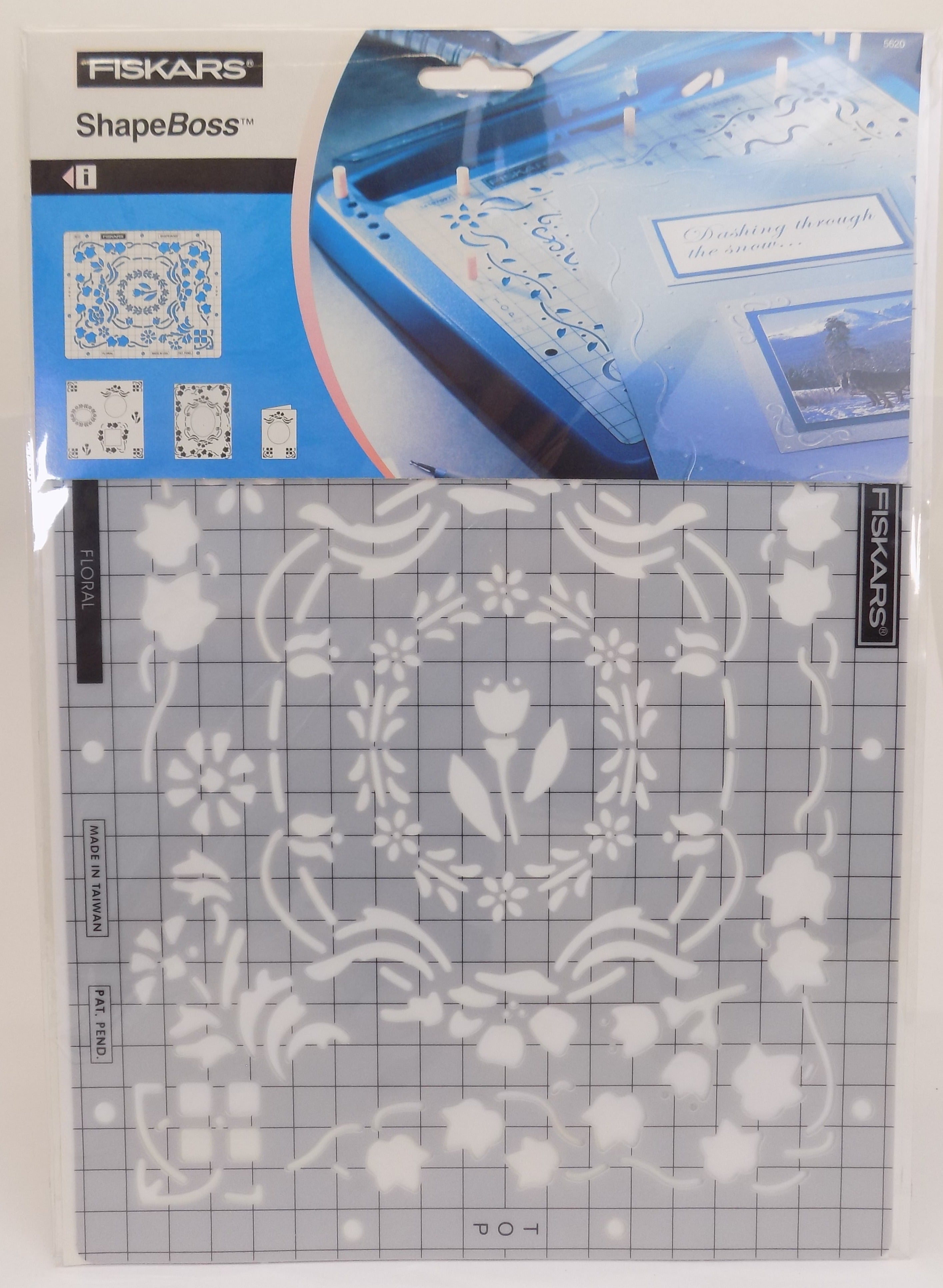 5620 **295620 FISKARS SHAPEBOSS STENCIL FLORAL