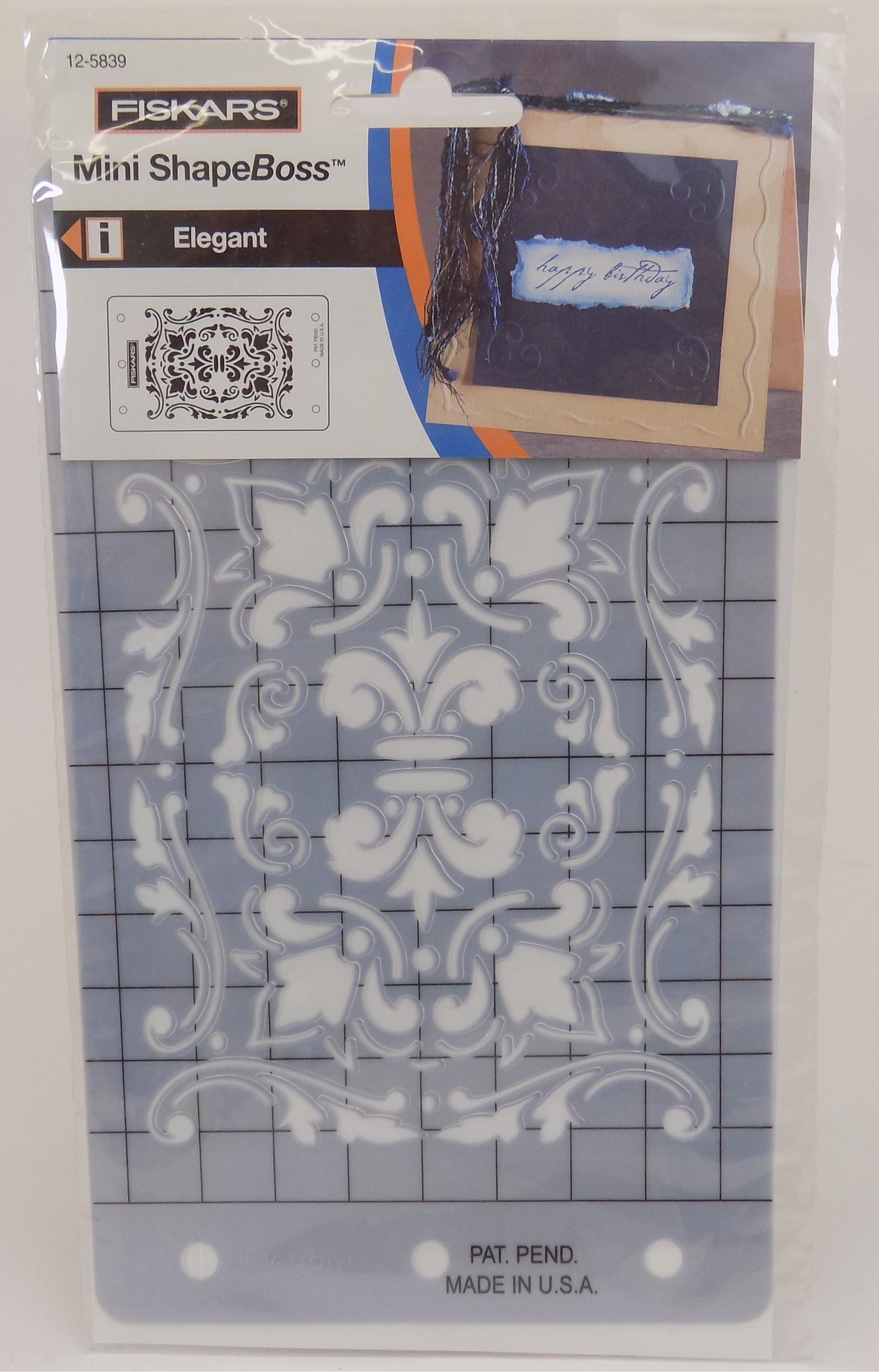 5839  **295839 MINI SHAPEBOSS STENCIL ELEGANT