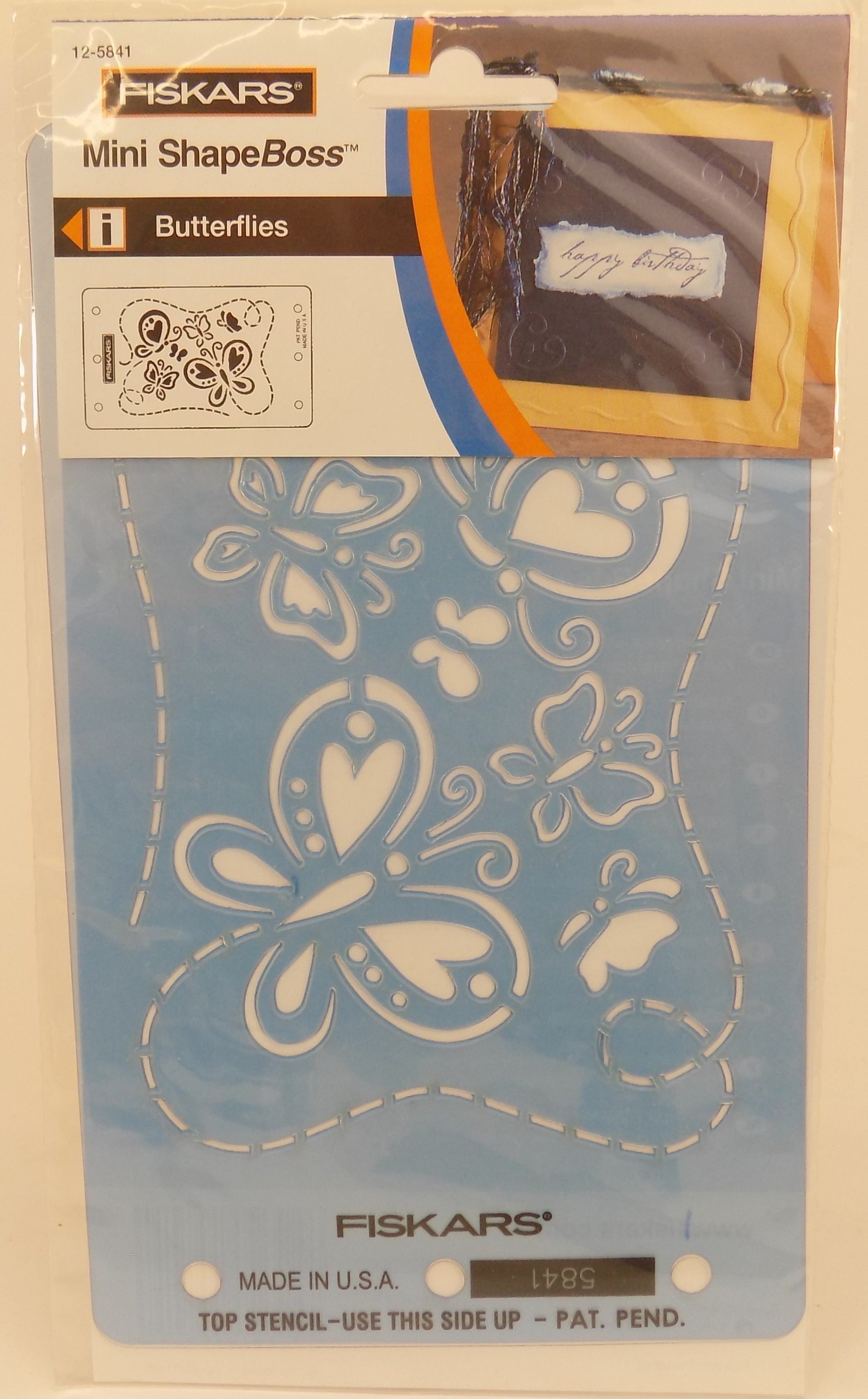 5841 **295841 MINI SHAPEBOSS STENCIL BUTTERFLY