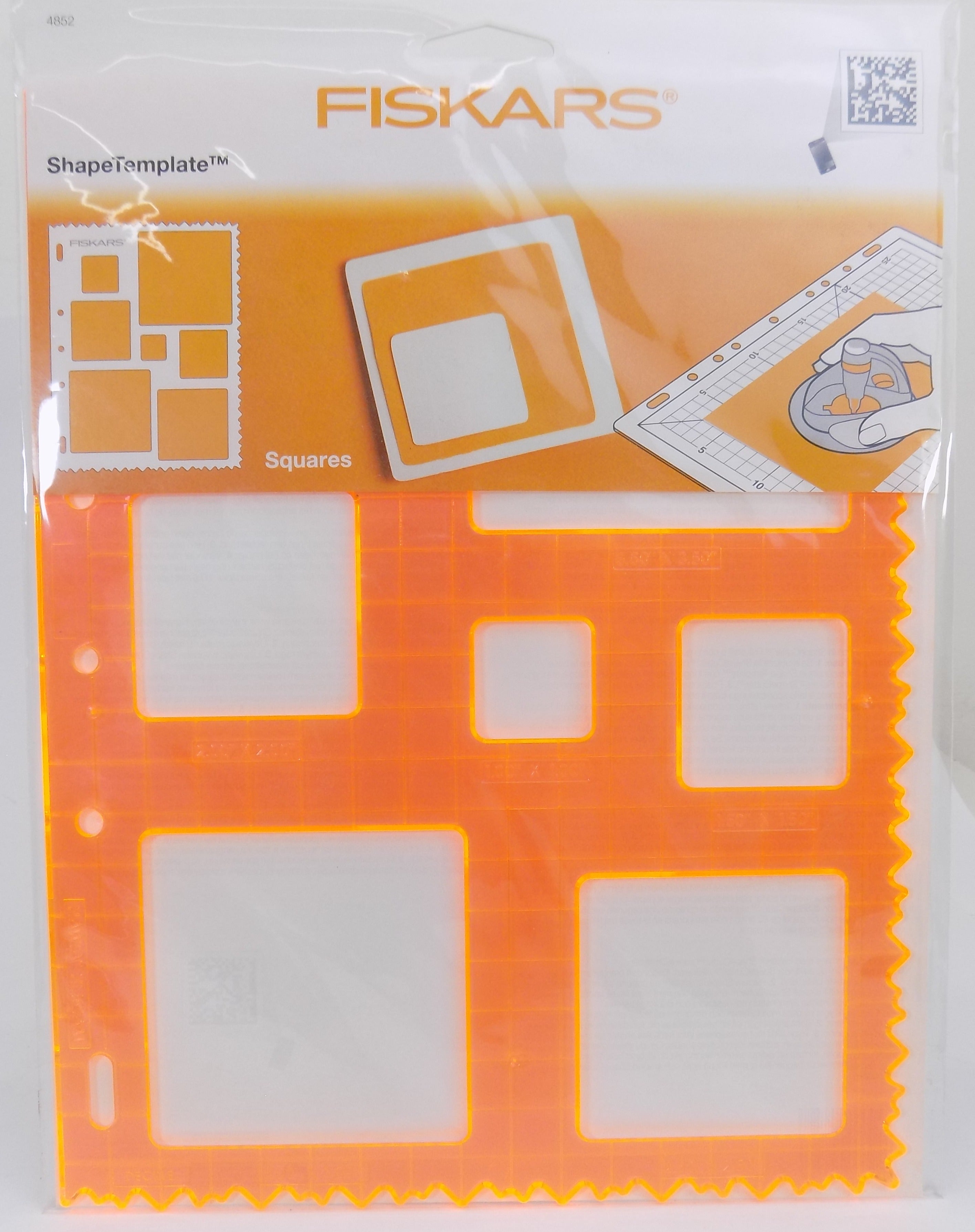 4852  **294852 FISKARS SHAPE TEMPLATES SQUARES