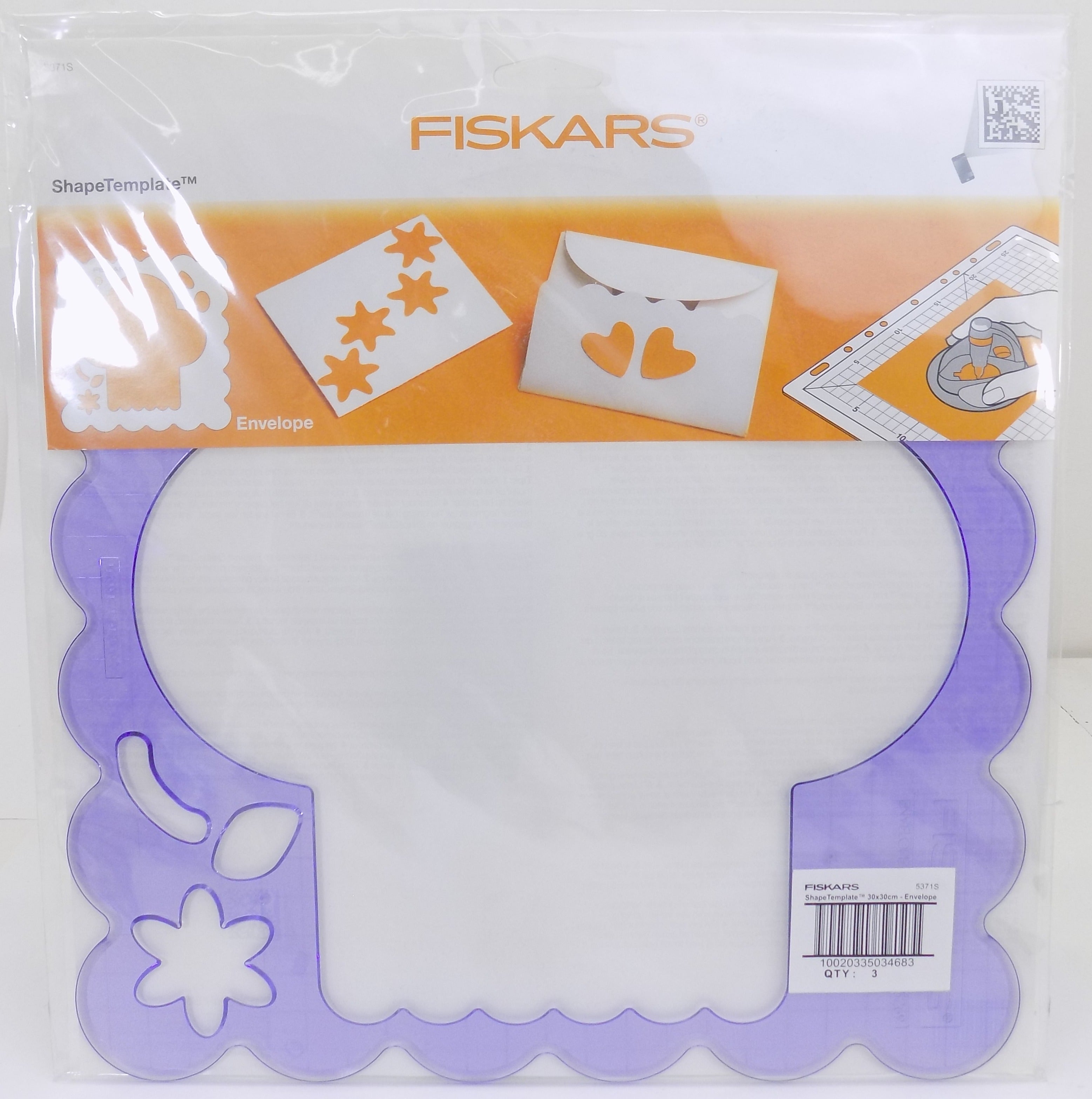 5371S  **FISKARS SHAPE TEMPLATE  30 x 30cm ENVELOPE