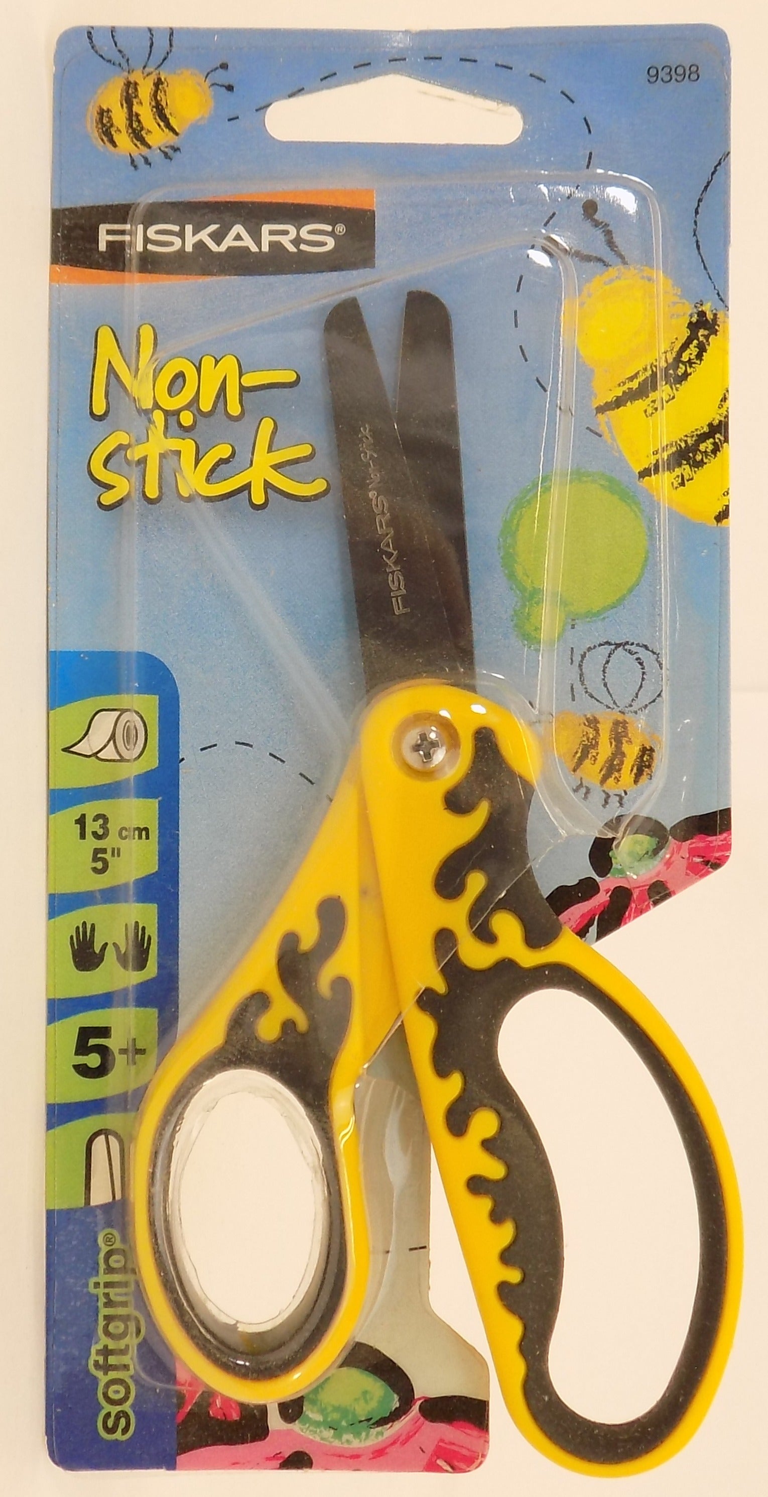 9398S  **FISKARS KIDS NON-STICK SCISSORS