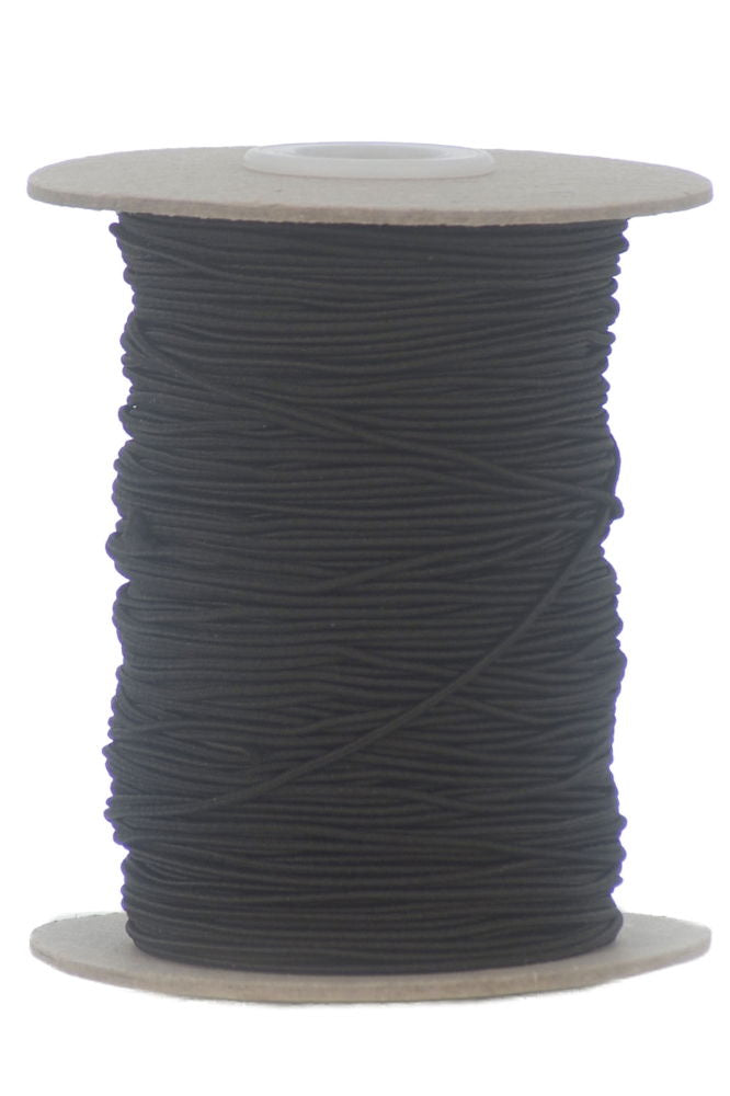 E4631B - 1.5mm POLY ELASTIC SINGLE CORD BLACK REEL 100M