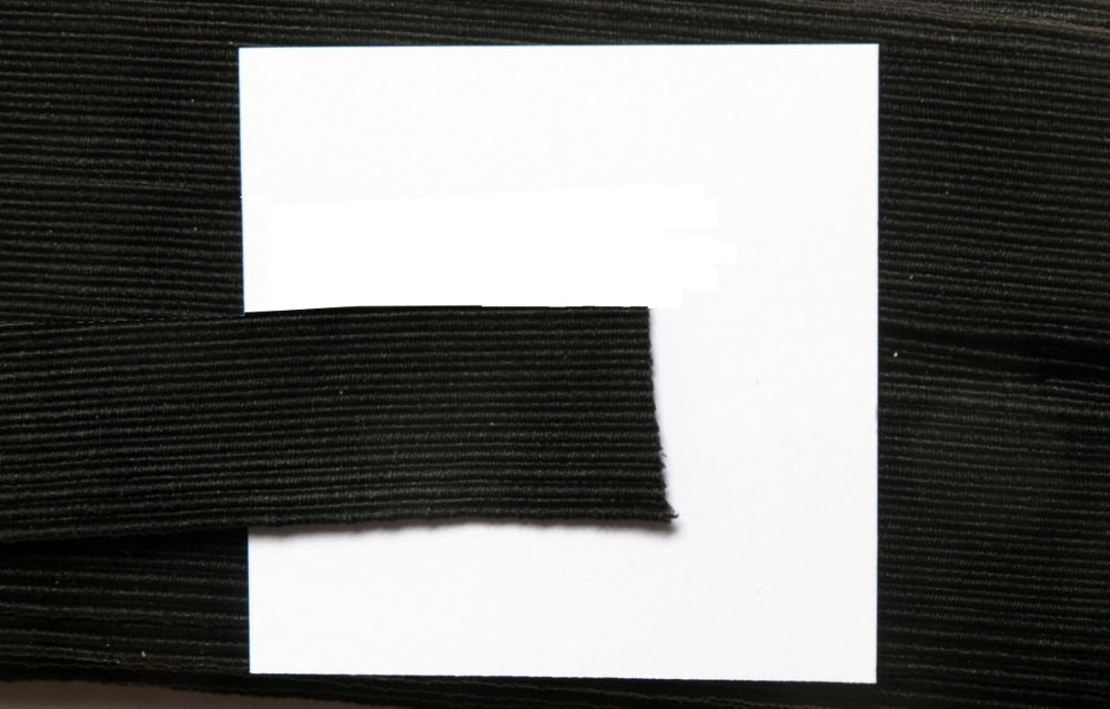 E46324B - CARDED ELASTIC 24 CORD (19mm) BLACK premium