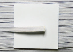 E4638W - CARDED ELASTIC 8 CORD (6mm) WHITE premium