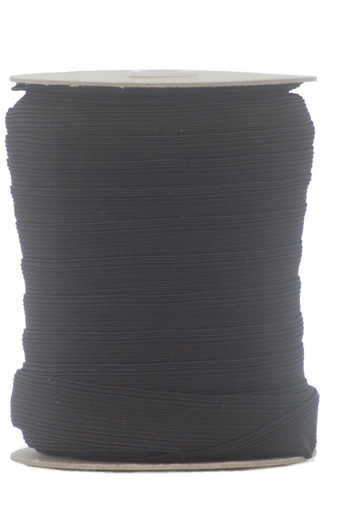 E46432B - REEL ELASTIC CORDED (25mm) BLACK premium