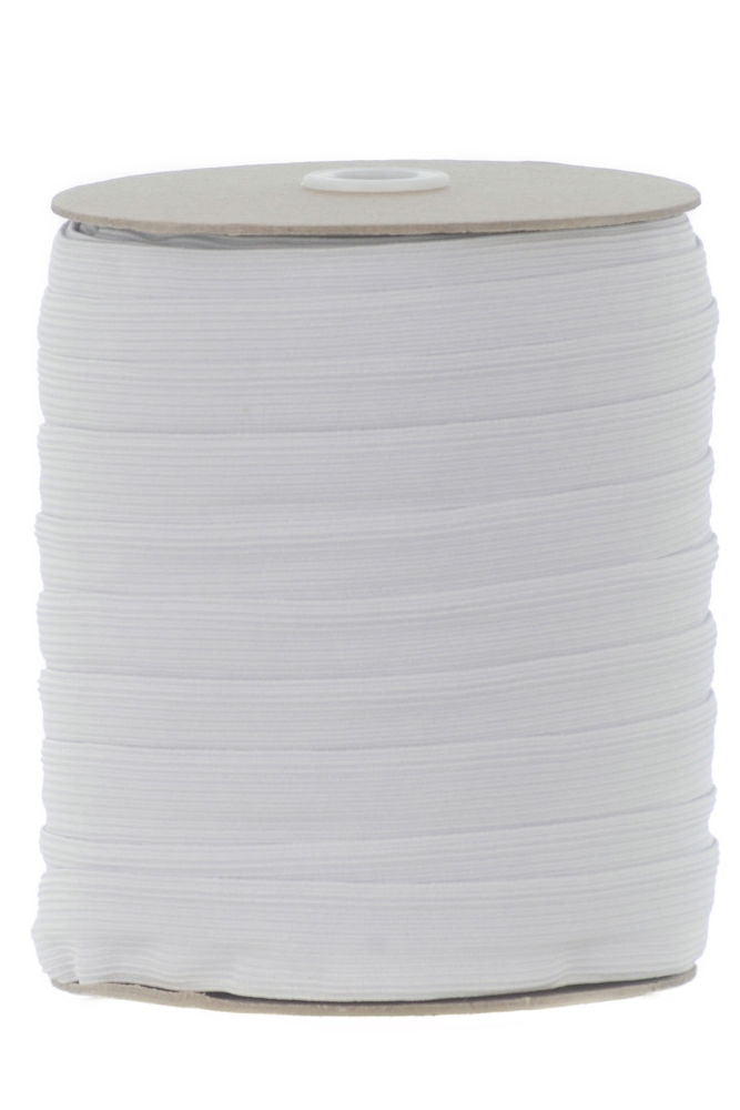 E46432W - REEL ELASTIC CORDED (25mm) WHITE premium