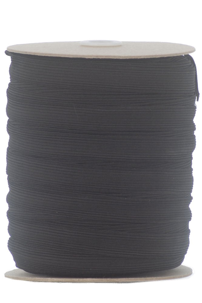 E46819B - REEL ELASTIC CORDED (19mm) BLACK premium