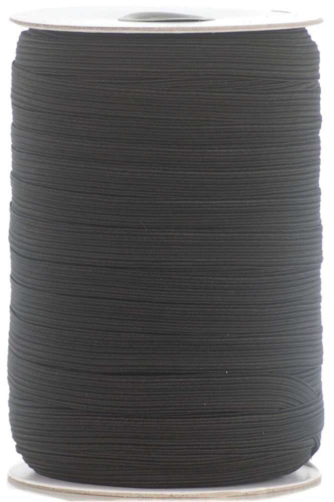 EB16B - ELASTIC BRAID 16 CORD (12.5mm) BLK economy