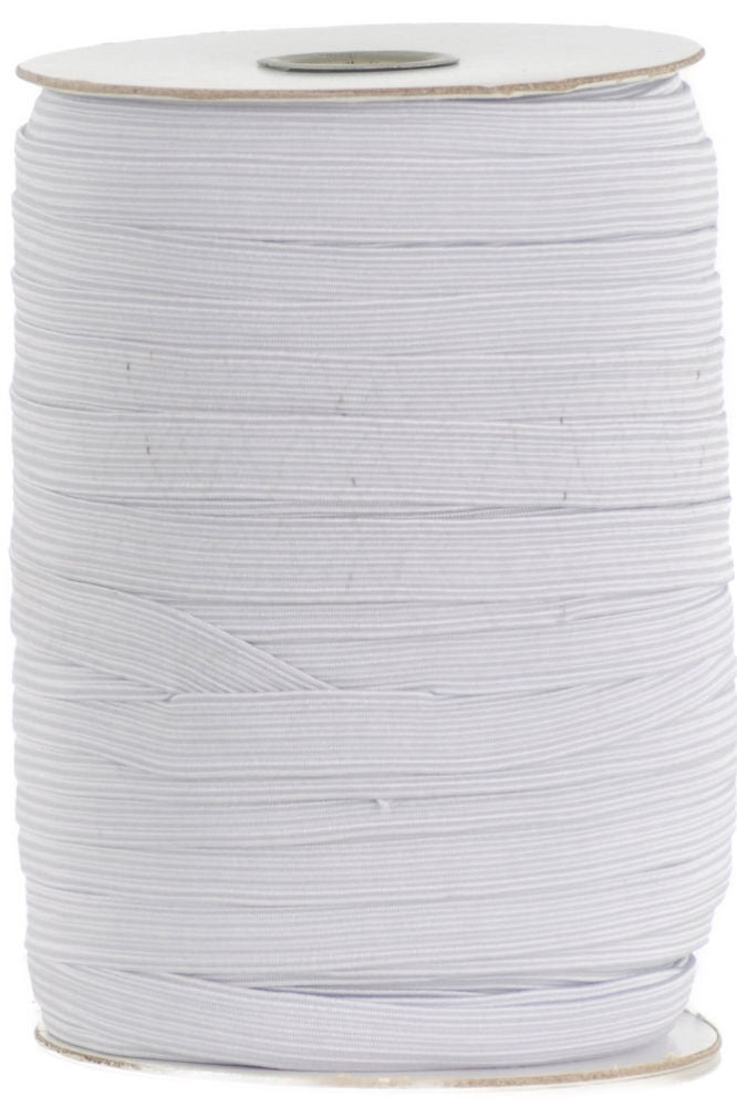 EB16W - ELASTIC BRAID 16 CORD (12.5mm) WHITE economy