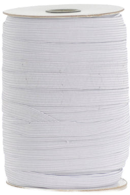 EB16W - ELASTIC BRAID 16 CORD (12.5mm) WHITE economy