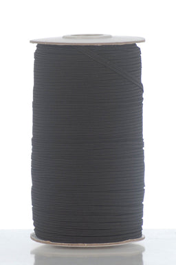 EB4B-300M  ELASTIC BRAID 4 CORD (3mm) BLACK economy **300m**