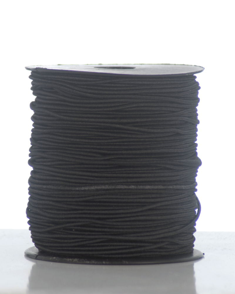 EBSB-SC0 - SC0 ELASTIC BRAID SINGLE 1.5mm 1 CORD BLK economy X 100M NEW