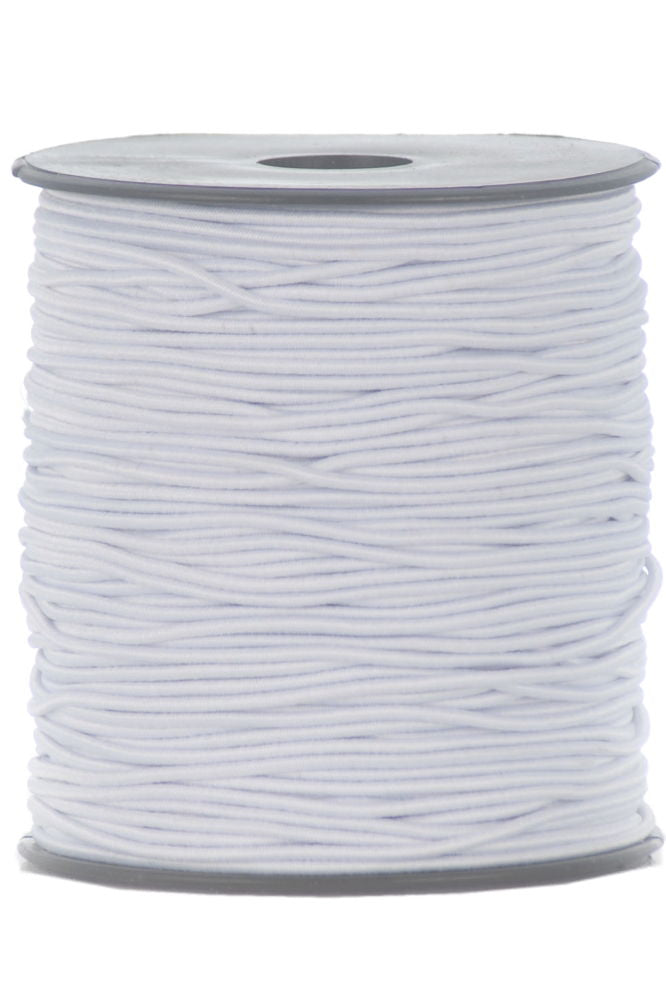 EBSW - 19A1 ELASTIC BRAID SINGLE 1 CORD 1.5mm WHITE (100M)