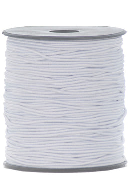 EBSW - 19A1 ELASTIC BRAID SINGLE 1 CORD 1.5mm WHITE (100M)