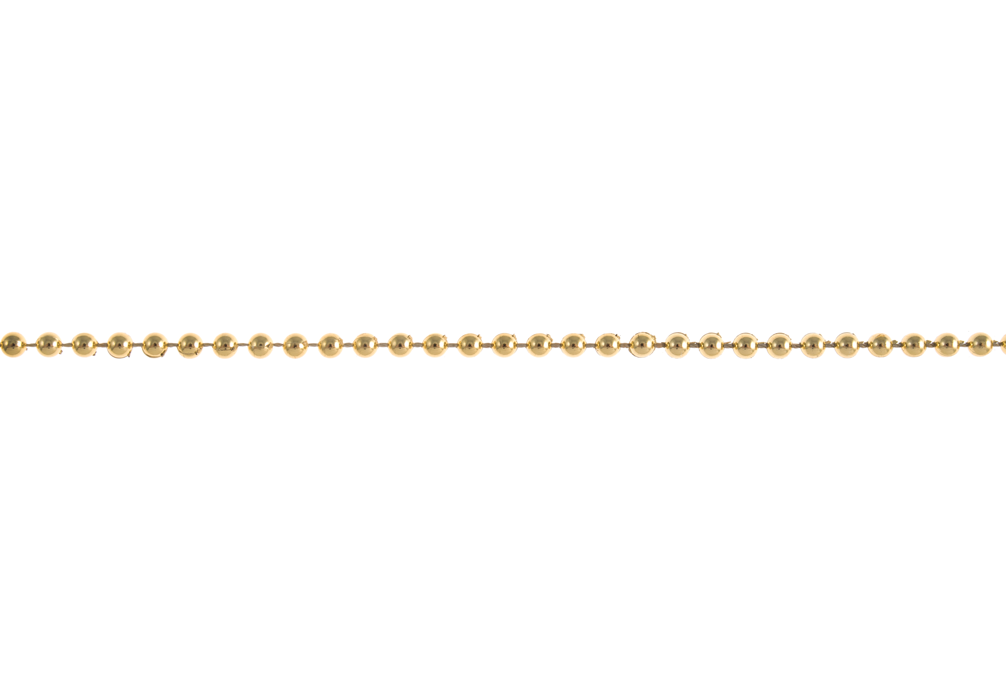 EG445G - BEAD STRING 4MM ROUND GOLD (20M)