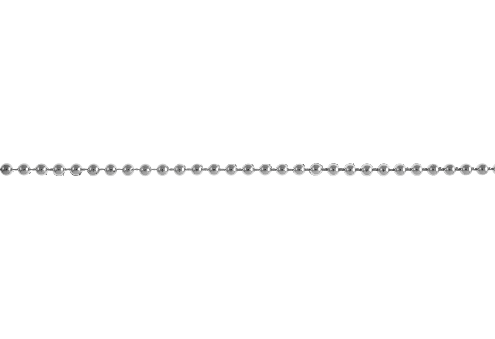 EG445S - BEAD STRING 4MM ROUND SILVER (20M)